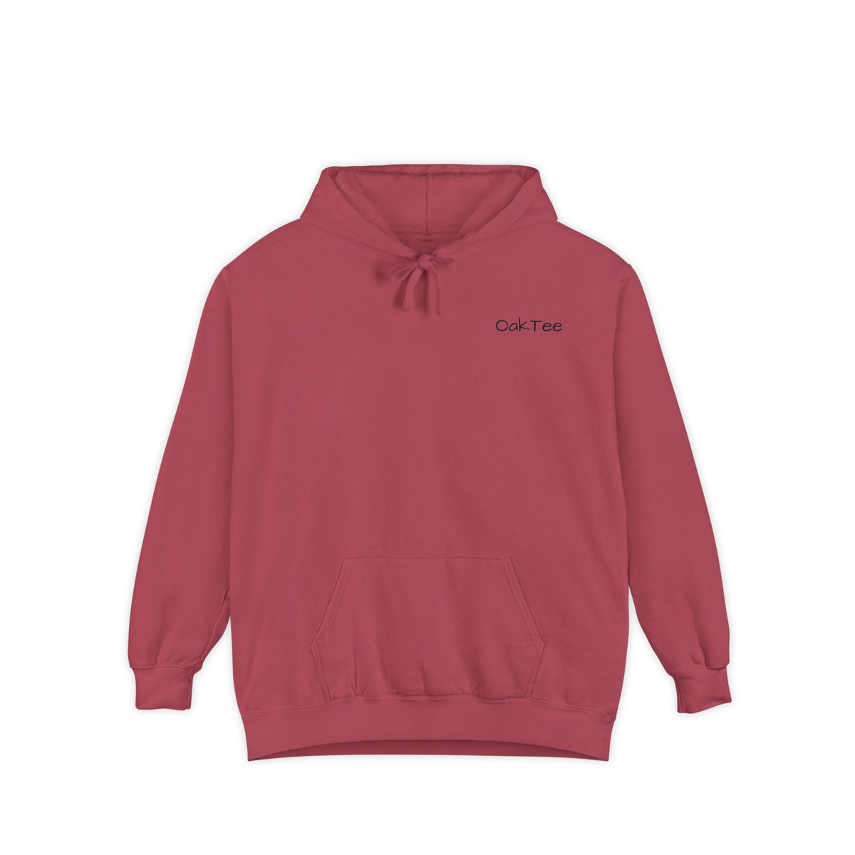 Minimal 'Cozi-Tee' Small Chest Logo Hoodie — Soft White Garment-Dyed Pullover