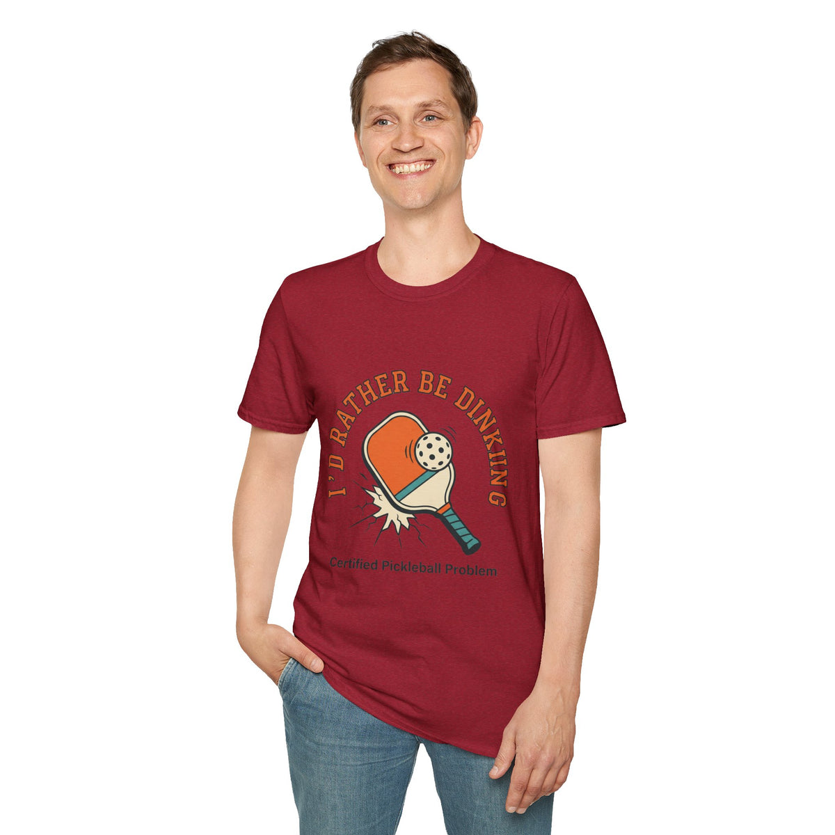 Unisex Softstyle T-Shirt - "I'd Rather Be Dinking"