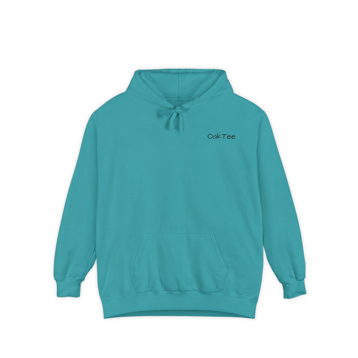 Minimal 'Cozi-Tee' Small Chest Logo Hoodie — Soft White Garment-Dyed Pullover