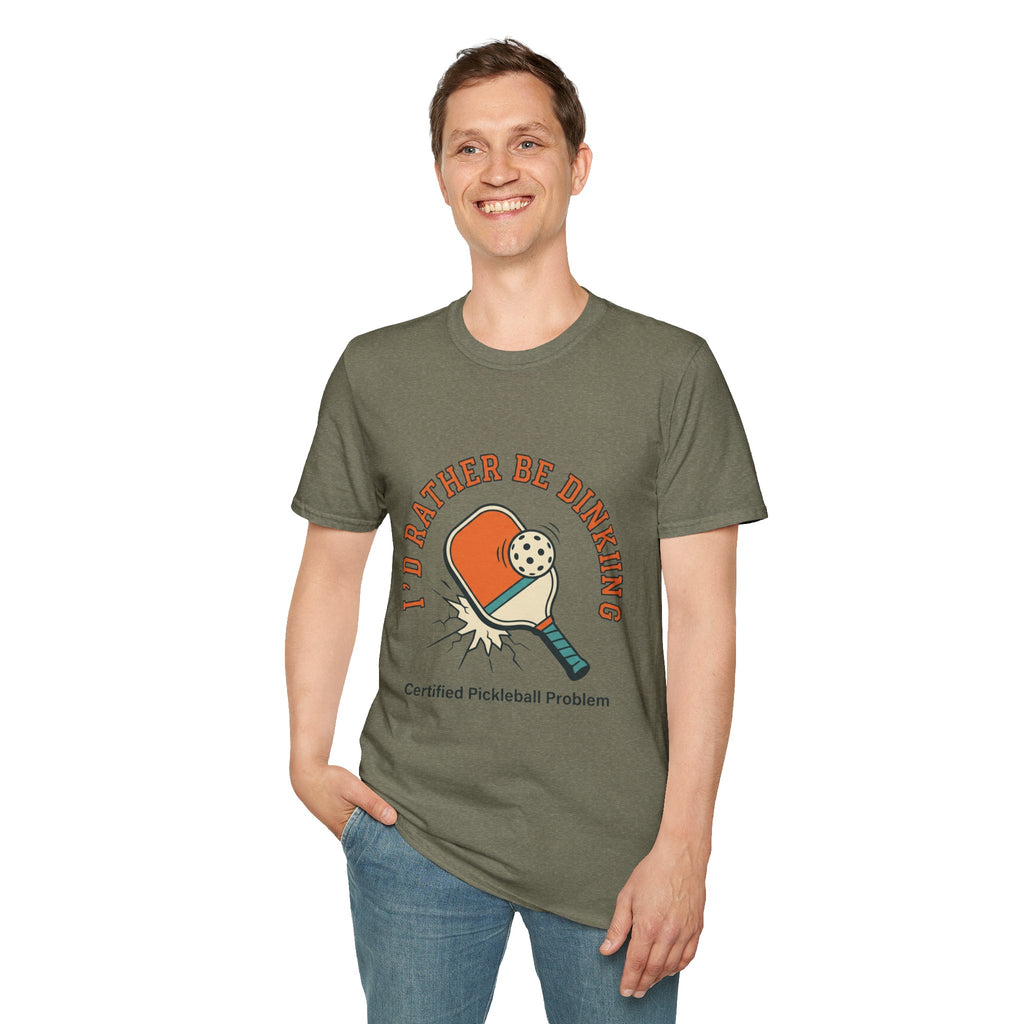 Unisex Softstyle T-Shirt - "I'd Rather Be Dinking"