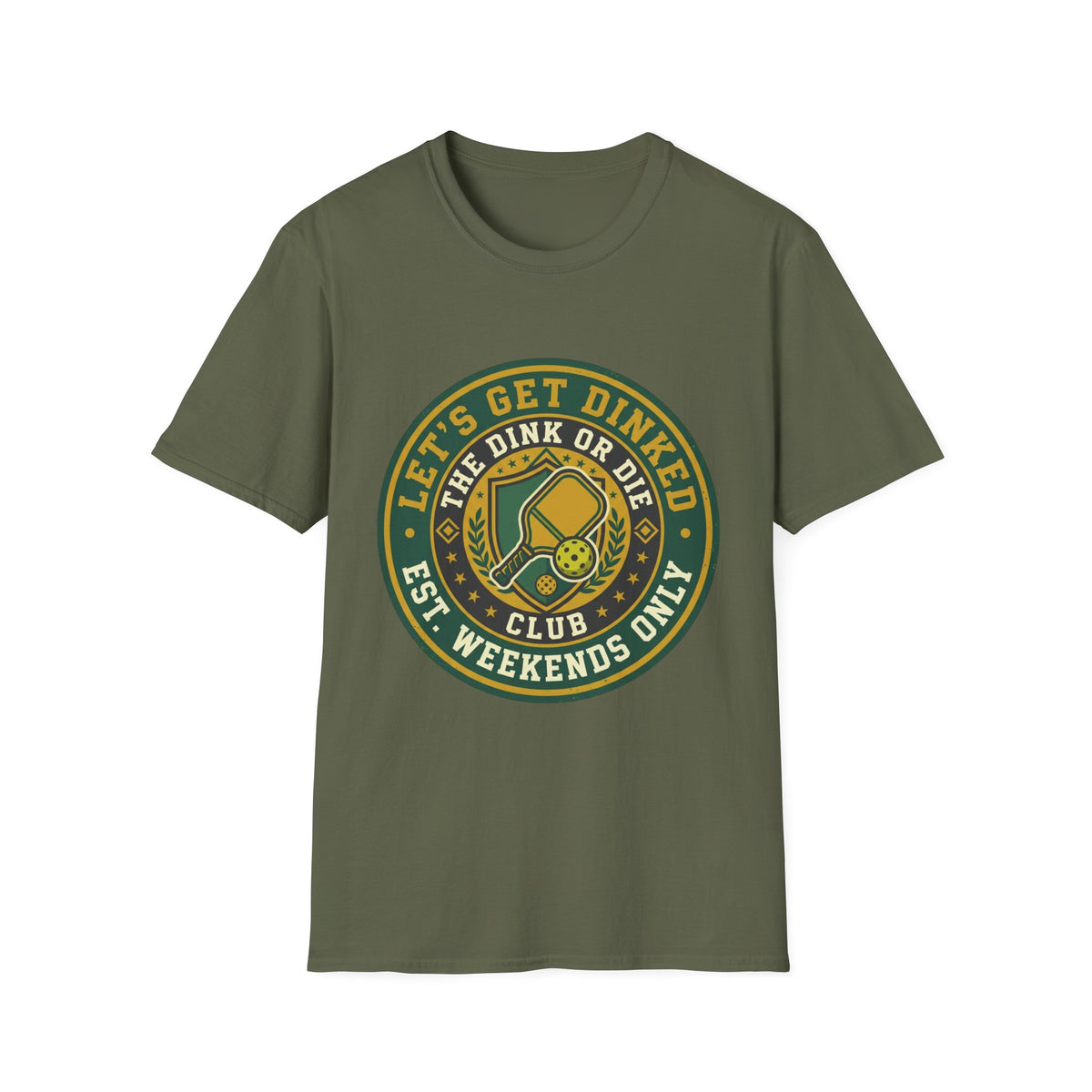 Let’s Get Dinked Dink Or Die Club Graphic T-Shirt — Weekend Pickleball Tee