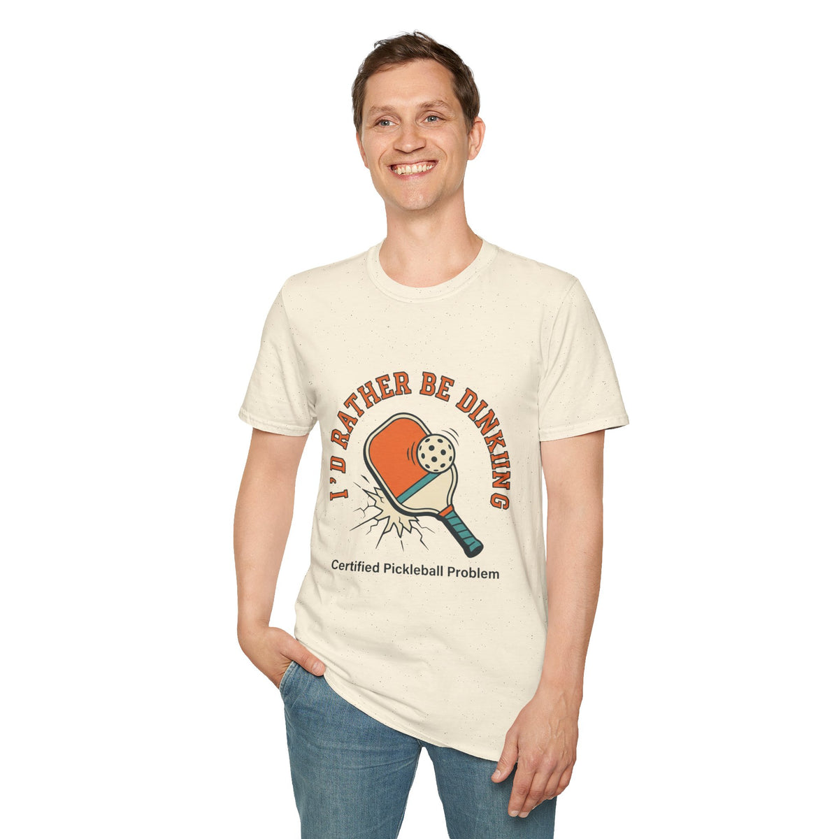 Unisex Softstyle T-Shirt - "I'd Rather Be Dinking"