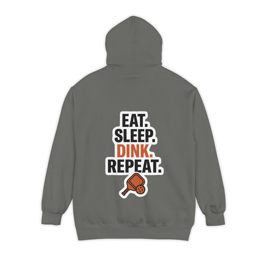 Minimal 'Cozi-Tee' Small Chest Logo Hoodie — Soft White Garment-Dyed Pullover