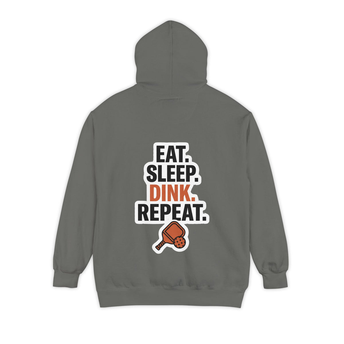 Minimal 'Cozi-Tee' Small Chest Logo Hoodie — Soft White Garment-Dyed Pullover