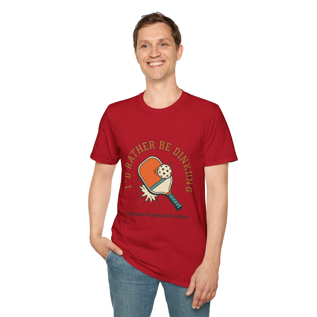 Unisex Softstyle T-Shirt - "I'd Rather Be Dinking"