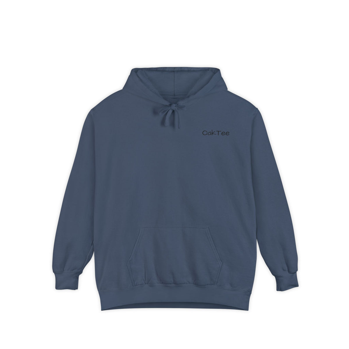 Minimal 'Cozi-Tee' Small Chest Logo Hoodie — Soft White Garment-Dyed Pullover