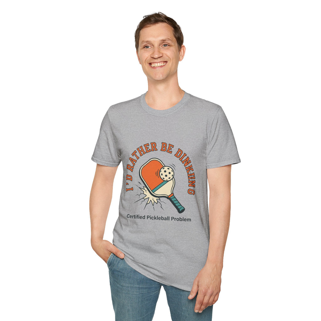 Unisex Softstyle T-Shirt - "I'd Rather Be Dinking"