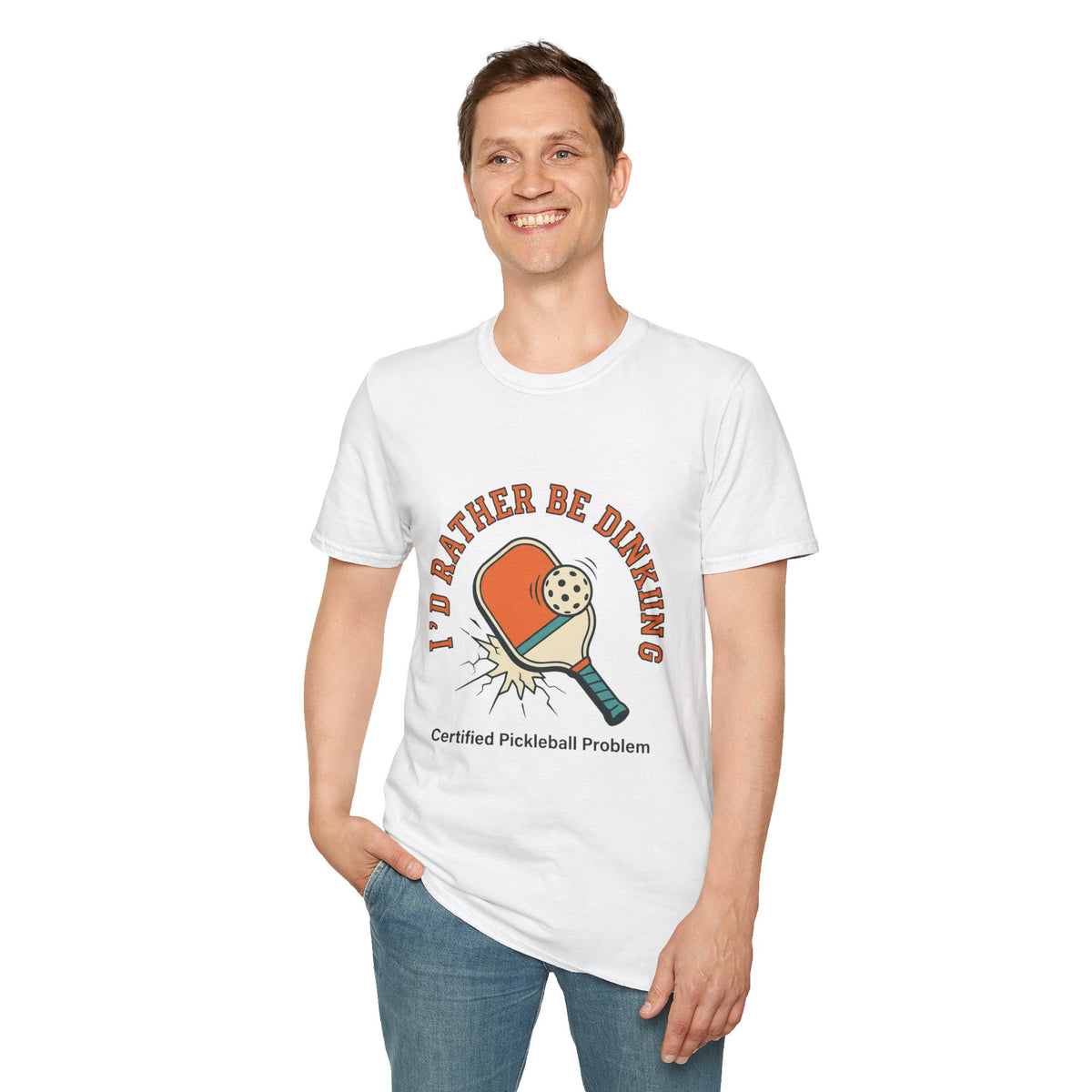 Unisex Softstyle T-Shirt - "I'd Rather Be Dinking"