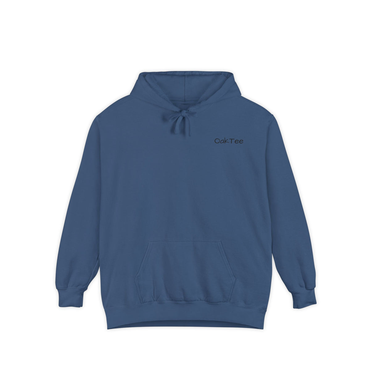 Minimal 'Cozi-Tee' Small Chest Logo Hoodie — Soft White Garment-Dyed Pullover