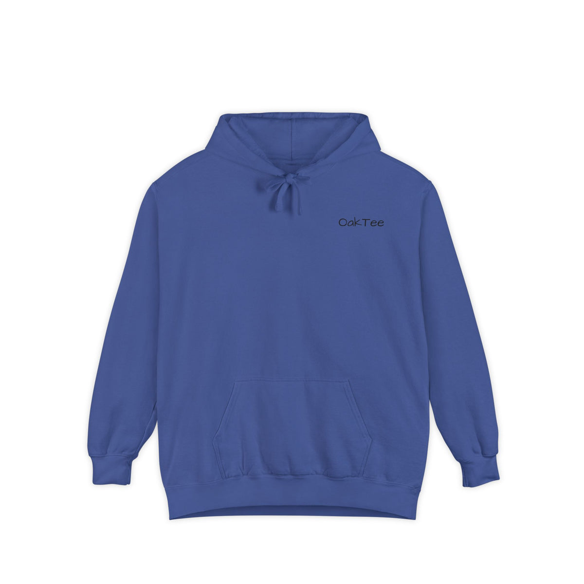 Minimal 'Cozi-Tee' Small Chest Logo Hoodie — Soft White Garment-Dyed Pullover